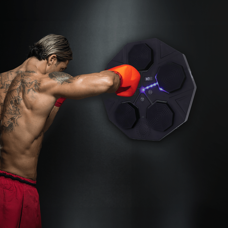 Máquina de Boxeo Inteligente con Bluetooth para Música con Luz Led Rock Gym